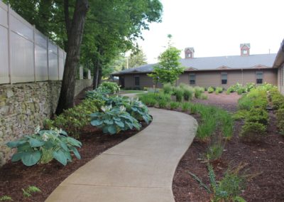 Evergreen walking Path at The Pines Senior Living and Memory Care in Clarks Summit