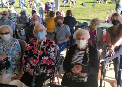 Resident outing outdoor at The Pines Senior Living and Memory Care in Clarks Summit