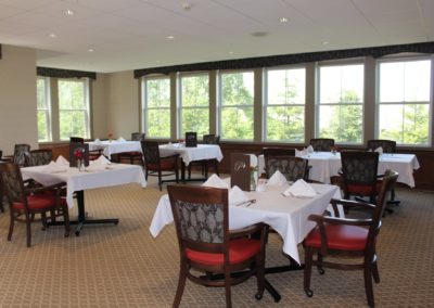 Large dining room at The Pines Senior Living and Memory Care in Clarks Summit