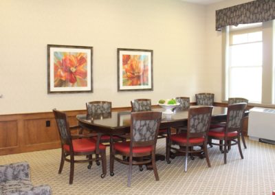 Private dining area at The Pines Senior Living and Memory Care in Clarks Summit